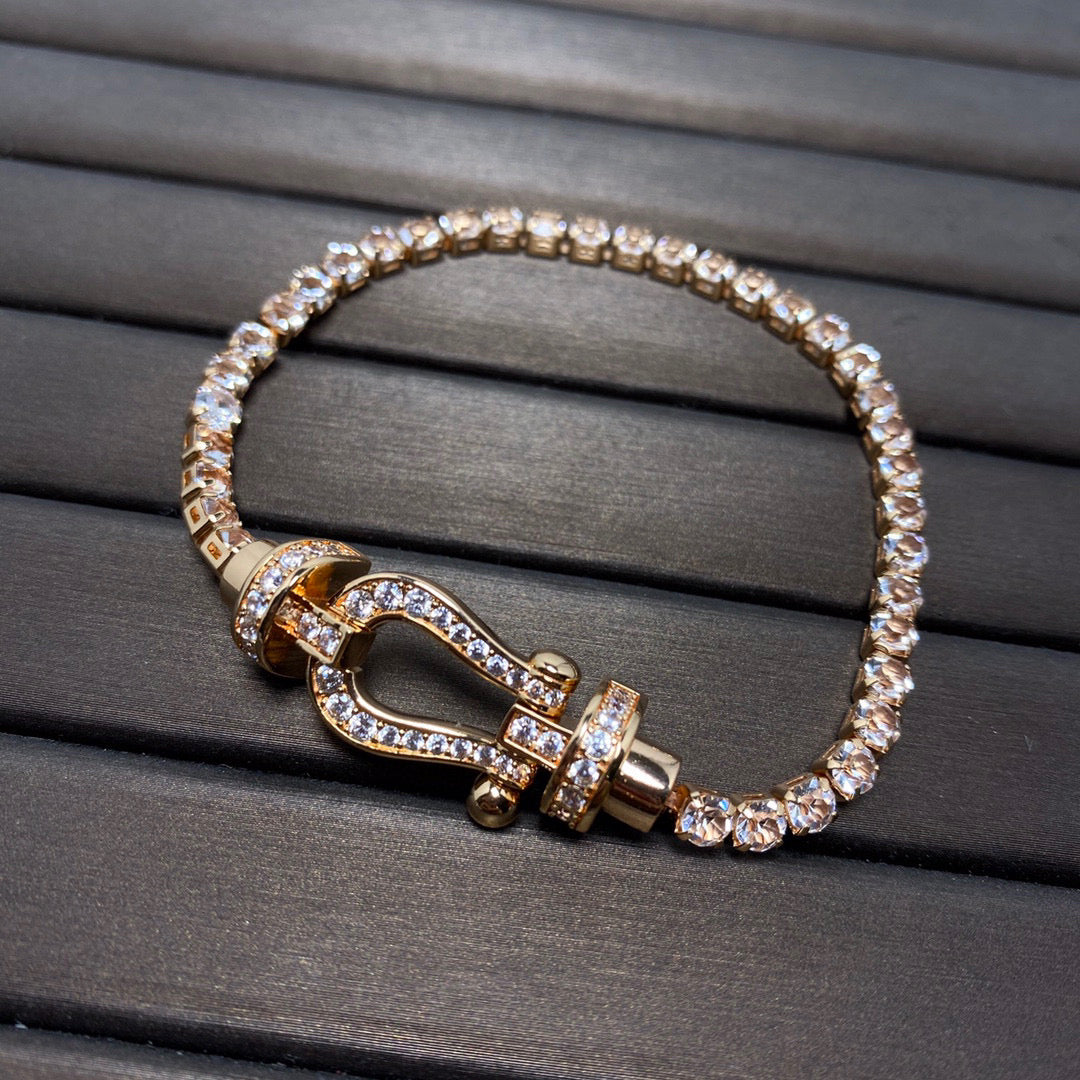 [Glitter Jewelry]FORCE  HORSESHOE  DIAMOND TENNIS BRACELET