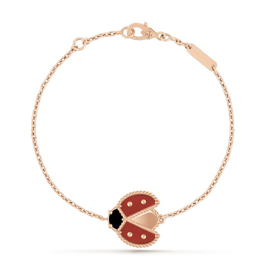 [Glitter Jewelry]LUCKY SPRING 1 MOTIF PINK GOLD BRACELET
