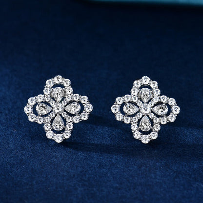 [Glitter Jewelry]LOOP EARRINGS FULL MOTIF DIAMOND 16MM