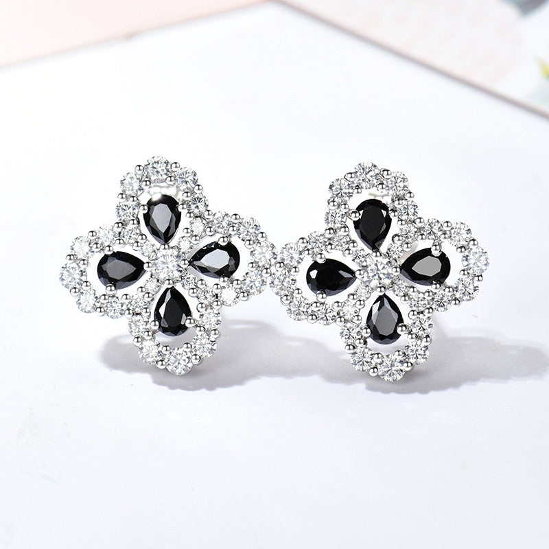 [Glitter Jewelry]LOOP EARRINGS FULL MOTIF DIAMOND 16MM