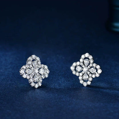 [Glitter Jewelry]LOOP EARRINGS FULL MOTIF DIAMOND 16MM
