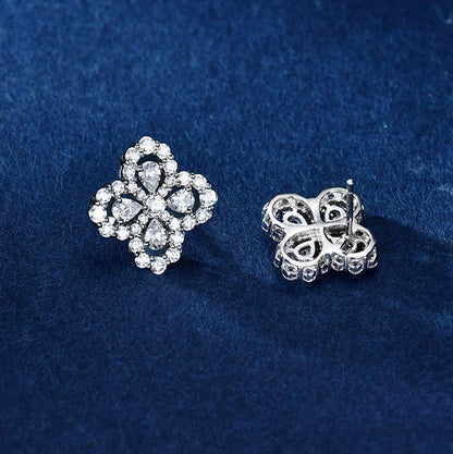 [Glitter Jewelry]LOOP EARRINGS FULL MOTIF DIAMOND 16MM