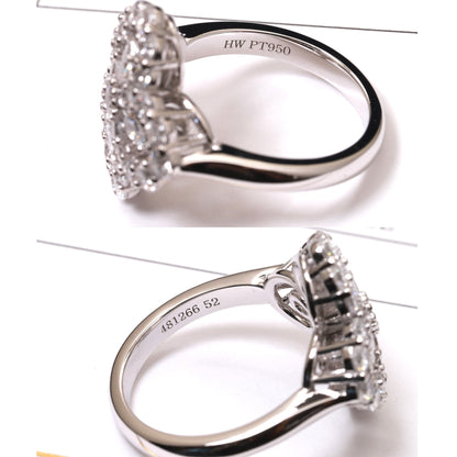 [Glitter Jewelry]LOOP RING FULL MOTIF DIAMOND 16MM SILVE