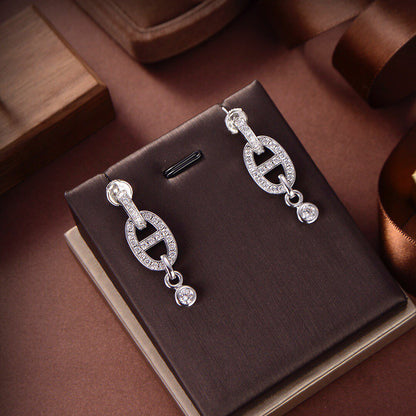 [Glitter Jewelry]HM CHAINE DIAMOND EARRINGS