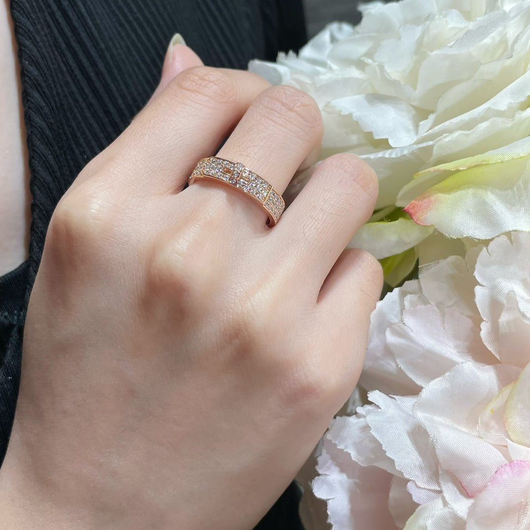 [Glitter Jewelry]KELLY PINK GOLD DIAMOND RING