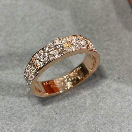 [Glitter Jewelry]KELLY PINK GOLD DIAMOND RING