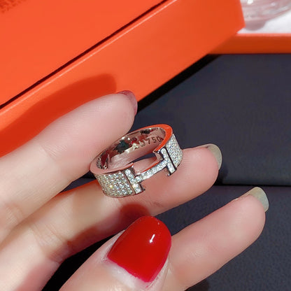 [Glitter Jewelry]H RING FULL DIAMOND