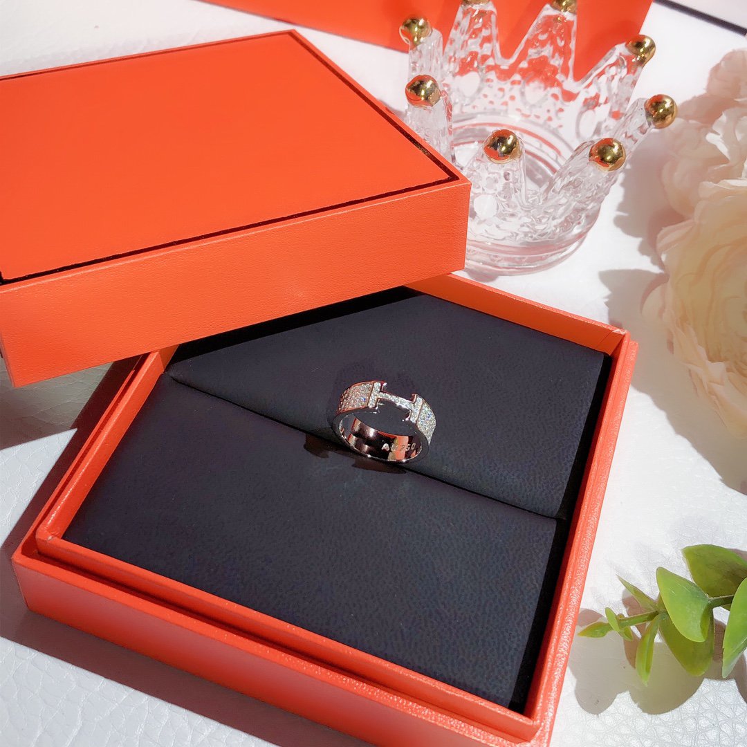 [Glitter Jewelry]H RING FULL DIAMOND