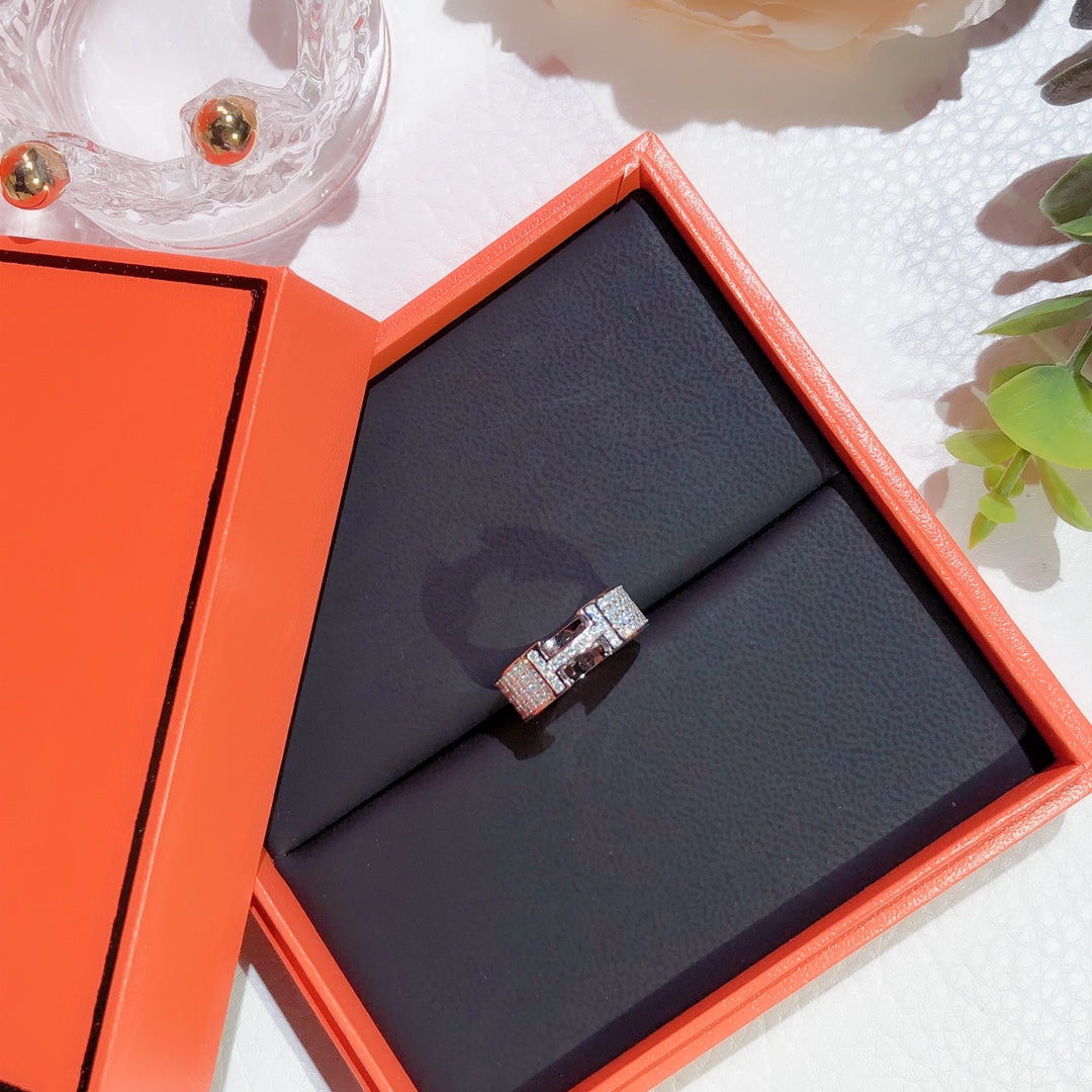 [Glitter Jewelry]H RING FULL DIAMOND