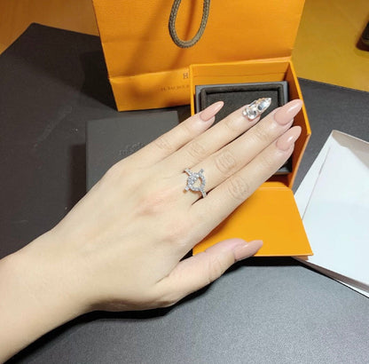 [Glitter Jewelry]ECHAPPEE RING SILVER DIAMOND