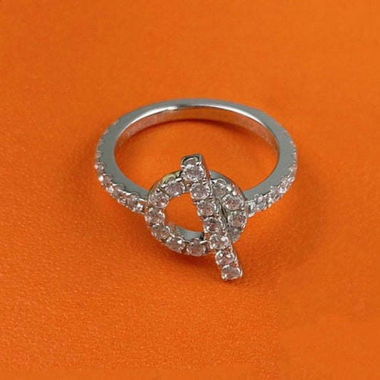 [Glitter Jewelry]ECHAPPEE RING SILVER DIAMOND