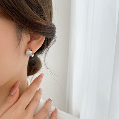 [Glitter Jewelry]ZERO 1 DIAMOND PAVED EARRINGS
