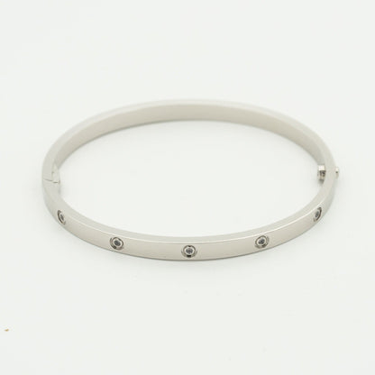 [グリッタージュエリー]ラブブレスレット 3.65mm 10ダイヤモンド
