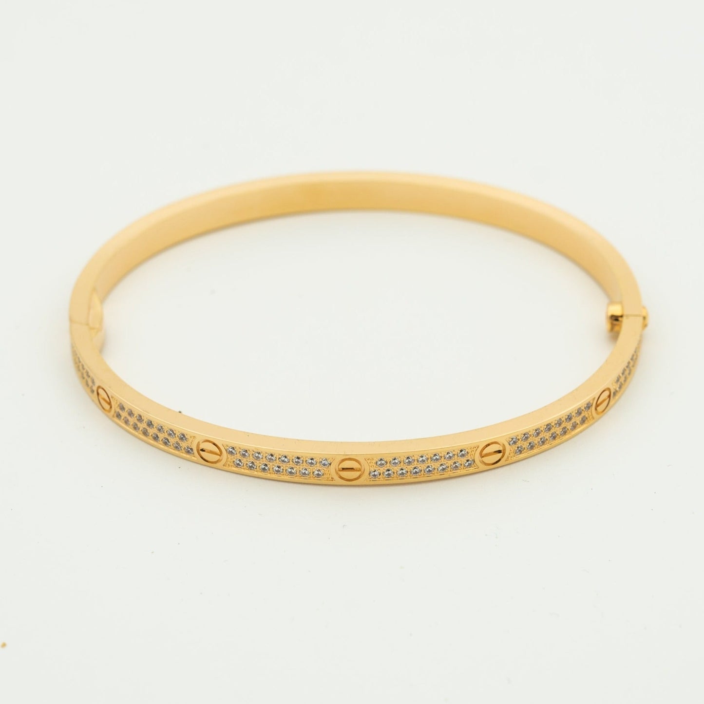 [Glitter Jewelry]LOVE BRACELET 3.65MM DIAMOND-PAVED