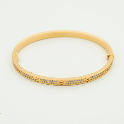 [Glitter Jewelry]LOVE BRACELET 3.65MM DIAMOND-PAVED