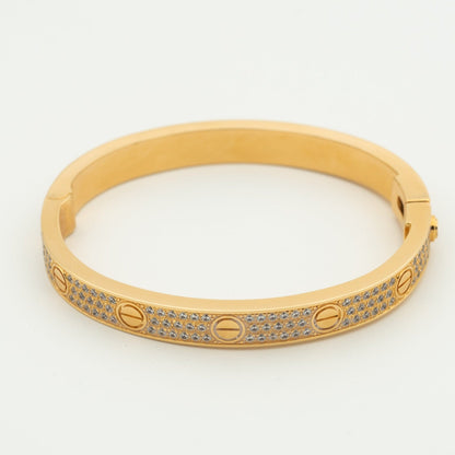 [Glitter Jewelry]LOVE BRACELET 6.1MM DIAMOND-PAVED