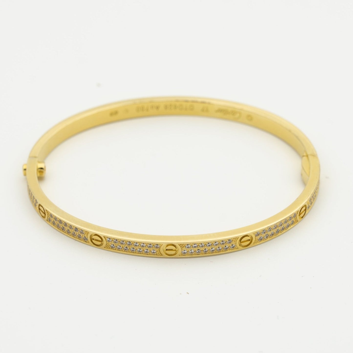 [Glitter Jewelry]LOVE BRACELET 3.65MM DIAMOND-PAVED