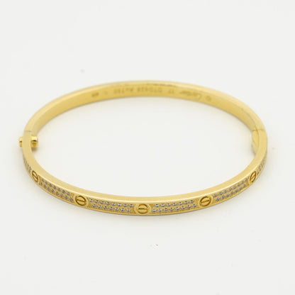 [Glitter Jewelry]LOVE BRACELET 3.65MM DIAMOND-PAVED