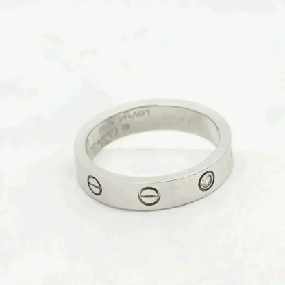[Glitter Jewelry]LOVE RING 4MM 1 DIAMOND SILVER