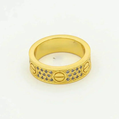 [Glitter Jewelry]LOVE RING 5.5MM DIAMONDS PAVED