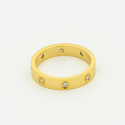 [Glitter Jewelry]LOVE RING 3.6MM 8 DIAMONDS
