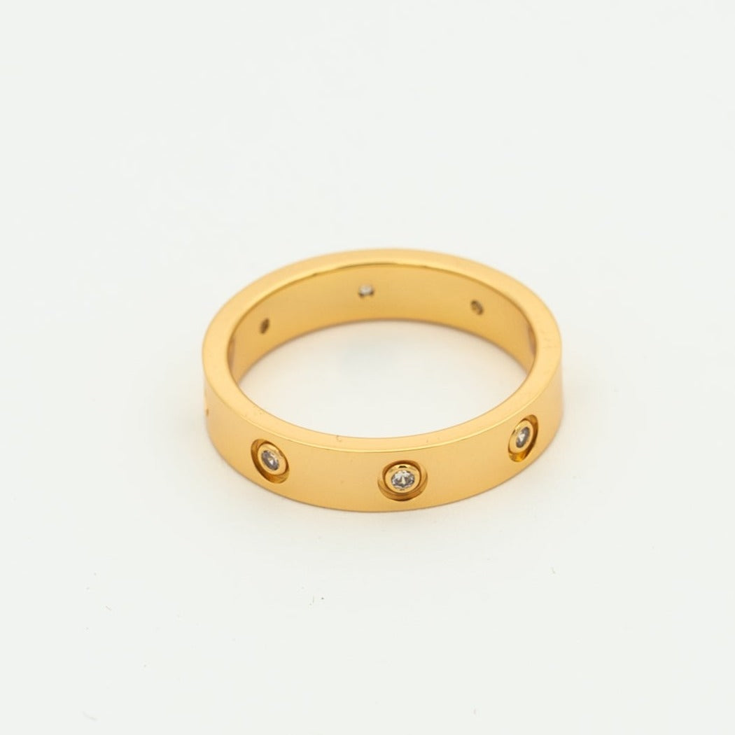 [Glitter Jewelry]LOVE RING 3.6MM 8 DIAMONDS
