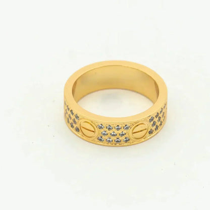 [Glitter Jewelry]LOVE RING 5.5MM DIAMONDS PAVED