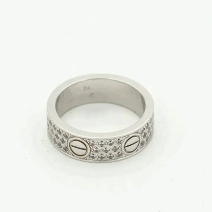 [Glitter Jewelry]LOVE RING 5.5MM DIAMONDS PAVED