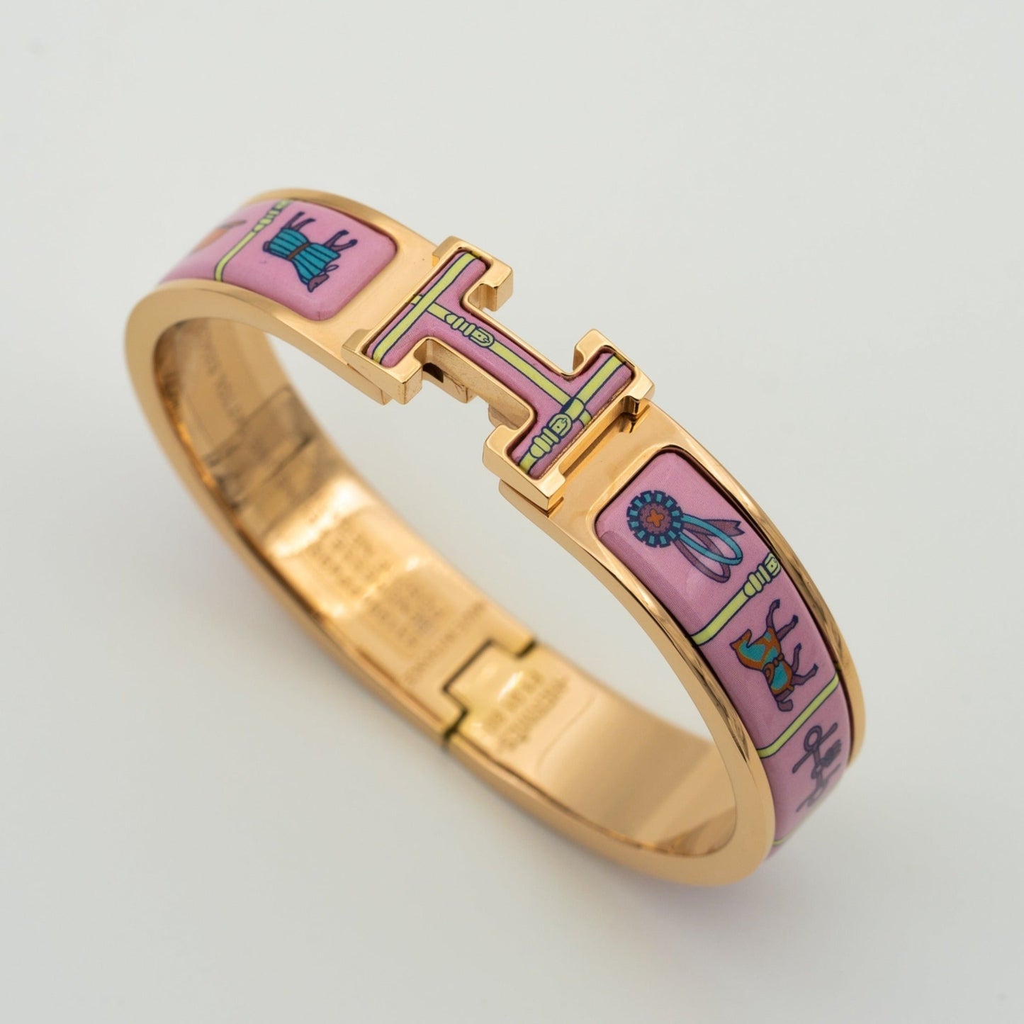[Glitter Jewelry]H PINK GOLD BRACELET PINK CERAMIC