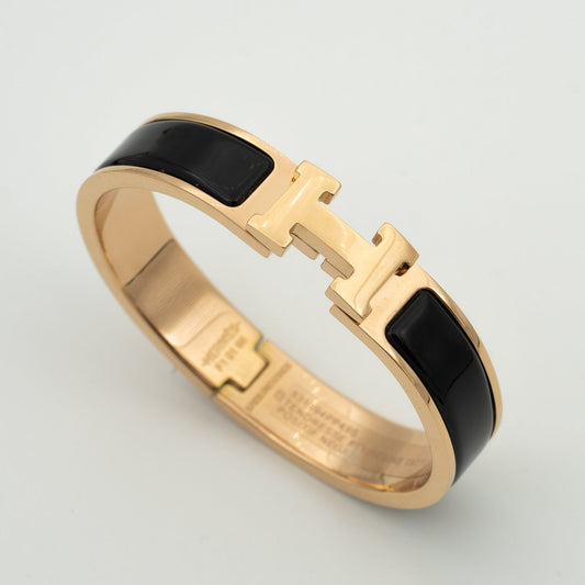 [Glitter Jewelry]H BLACK BRACELET