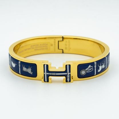[Glitter Jewelry]H BRACELET BLUE CERAMIC