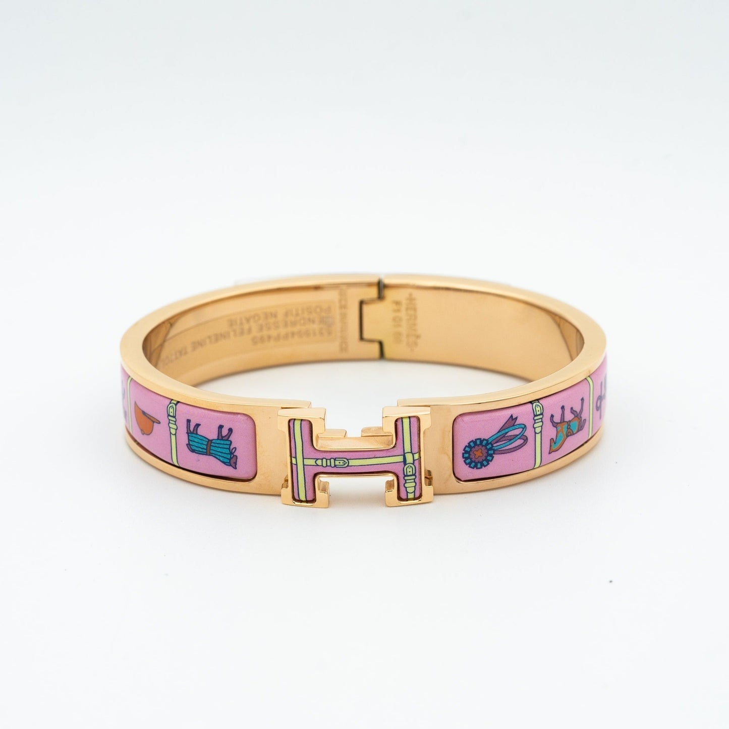 [Glitter Jewelry]H PINK GOLD BRACELET PINK CERAMIC