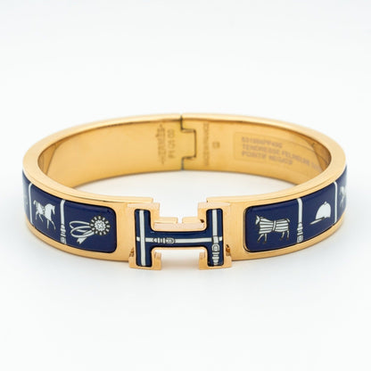 [Glitter Jewelry]H BRACELET BLUE CERAMIC