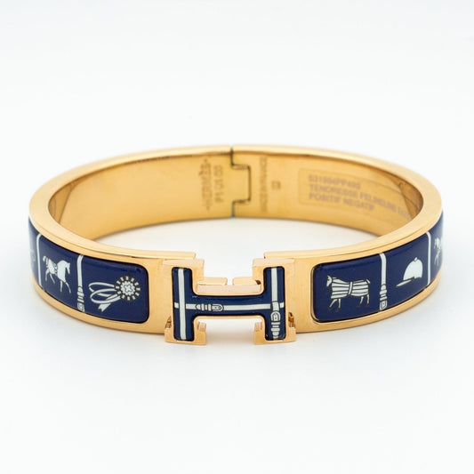 [Glitter Jewelry]H BRACELET BLUE CERAMIC