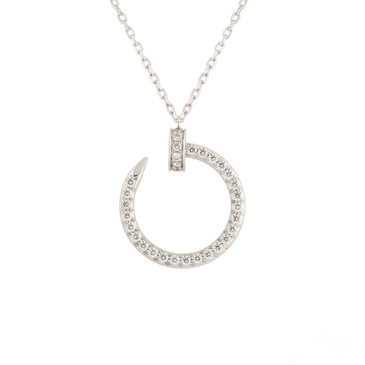 [Glitter Jewelry]JUSTE NECKLACE SILVER DIAMONDS
