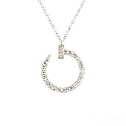 [Glitter Jewelry]JUSTE NECKLACE SILVER DIAMONDS