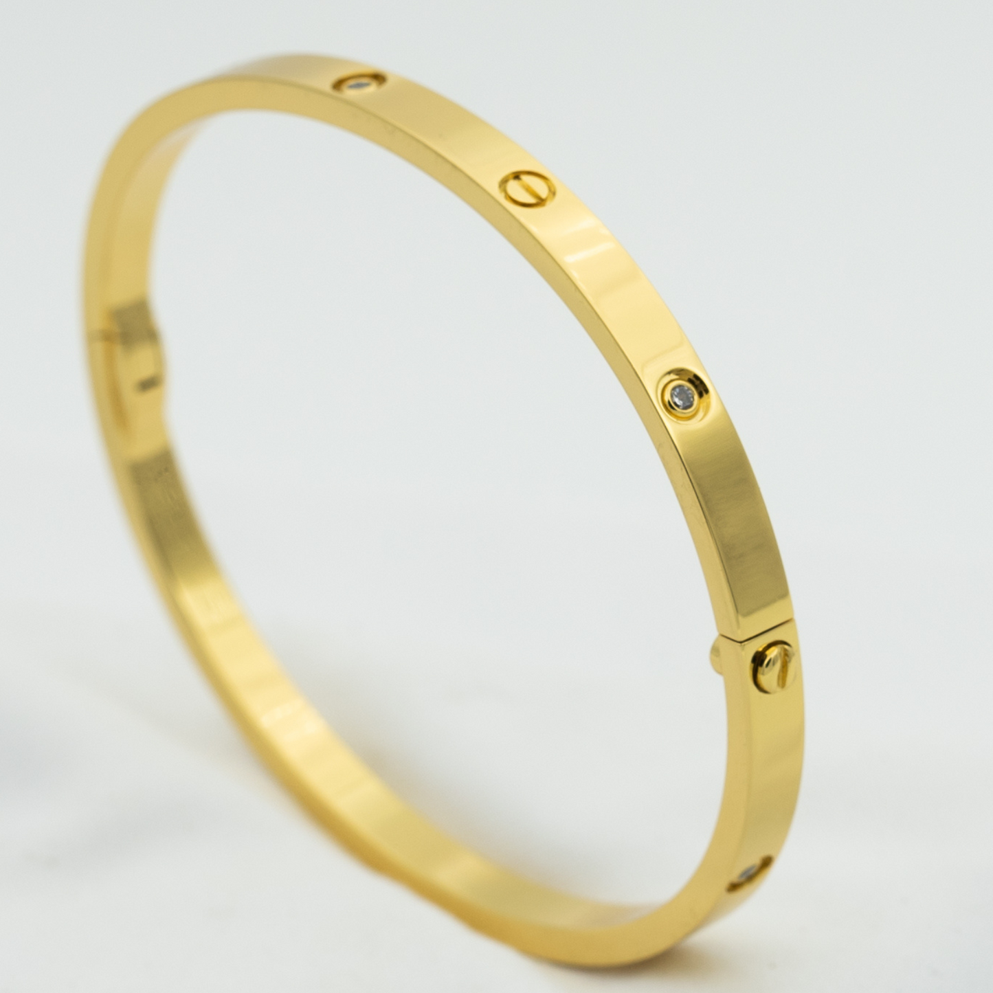 [グリッタージュエリー]ラブブレスレット 3.65mm 6ダイヤモンド