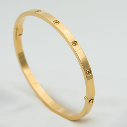 [グリッタージュエリー]ラブブレスレット 3.65mm 10ダイヤモンド