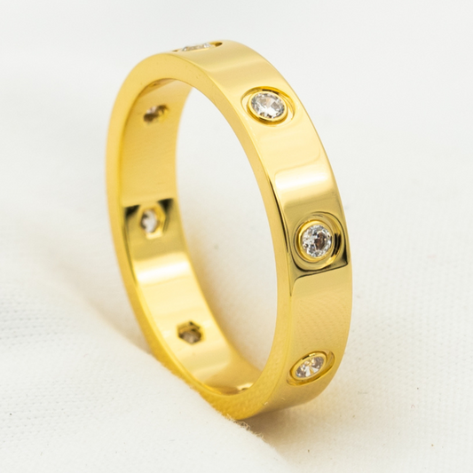 [Glitter Jewelry]LOVE RING 3.6MM 8 DIAMONDS
