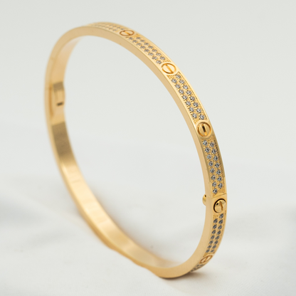 [Glitter Jewelry]LOVE BRACELET 3.65MM DIAMOND-PAVED
