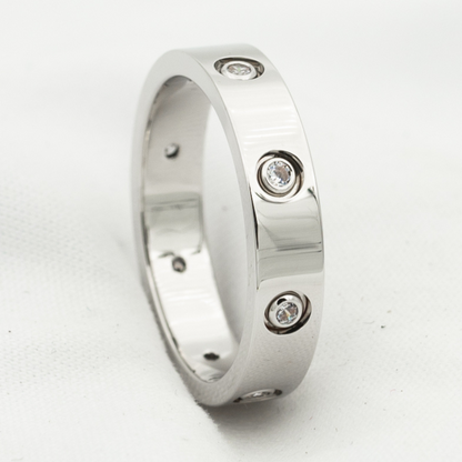[Glitter Jewelry]LOVE RING 3.6MM 8 DIAMONDS
