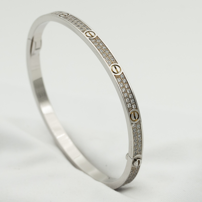[Glitter Jewelry]LOVE BRACELET 3.65MM DIAMOND-PAVED
