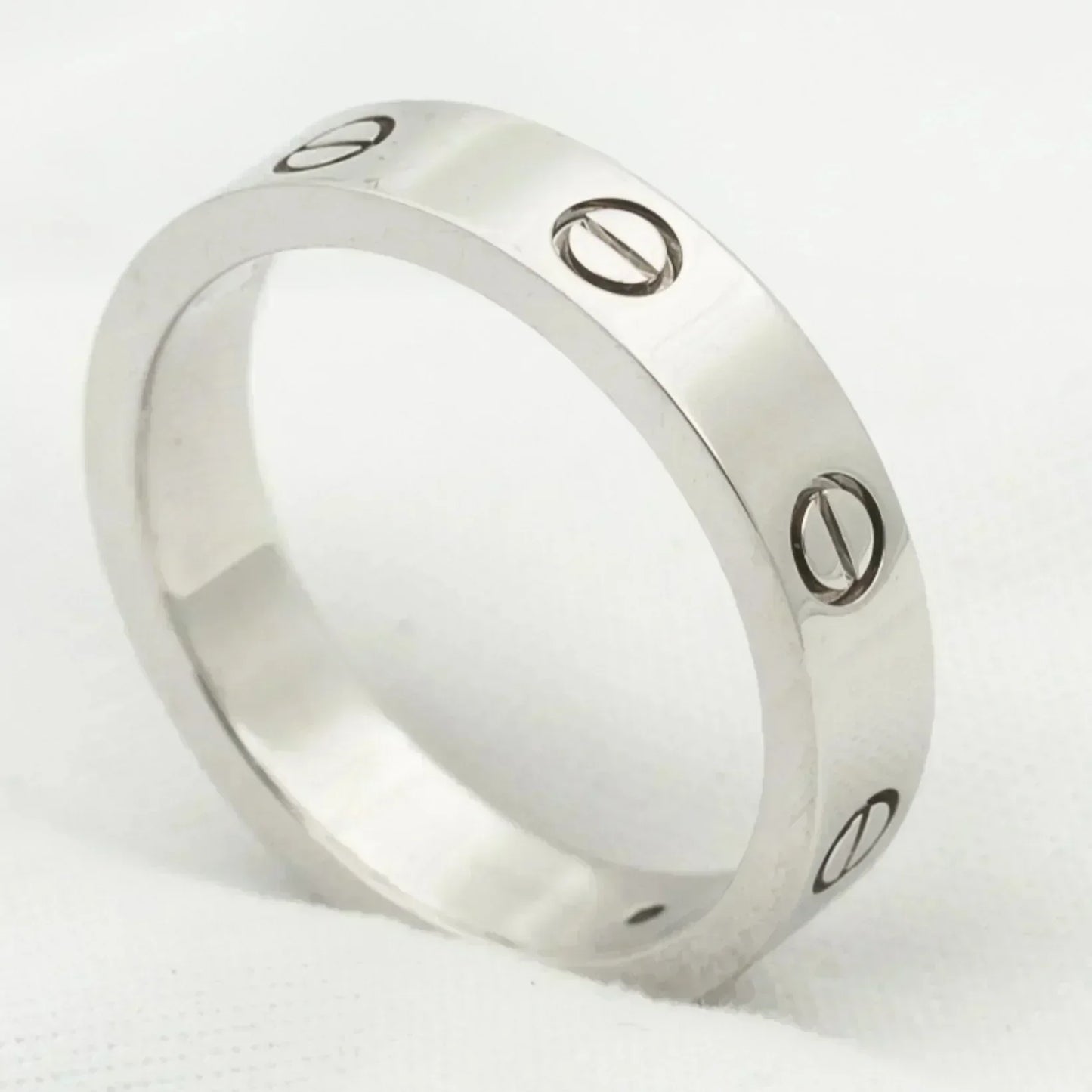 [Glitter Jewelry]LOVE RING 4MM 1 DIAMOND SILVER