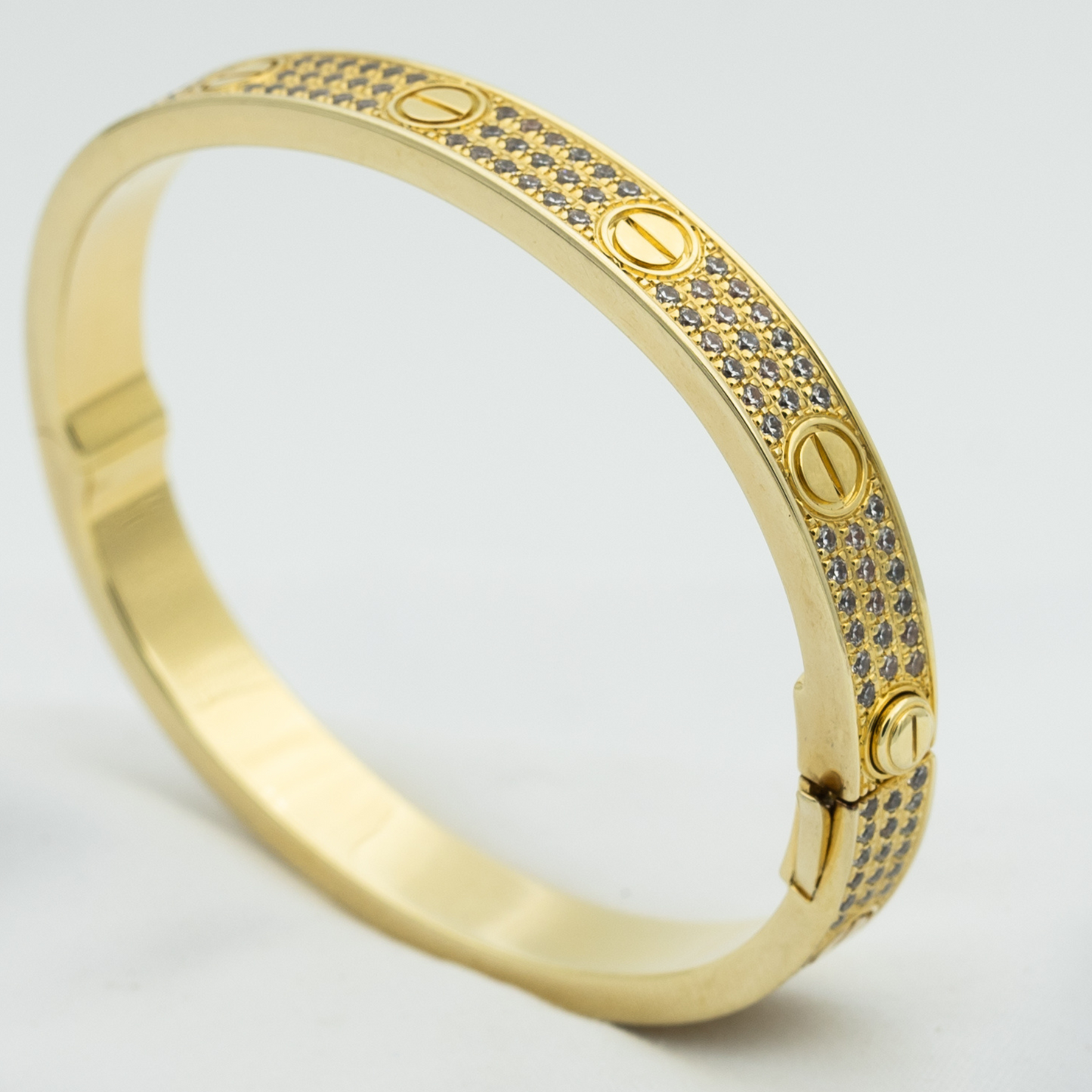 [Glitter Jewelry]LOVE BRACELET 6.1MM DIAMOND-PAVED