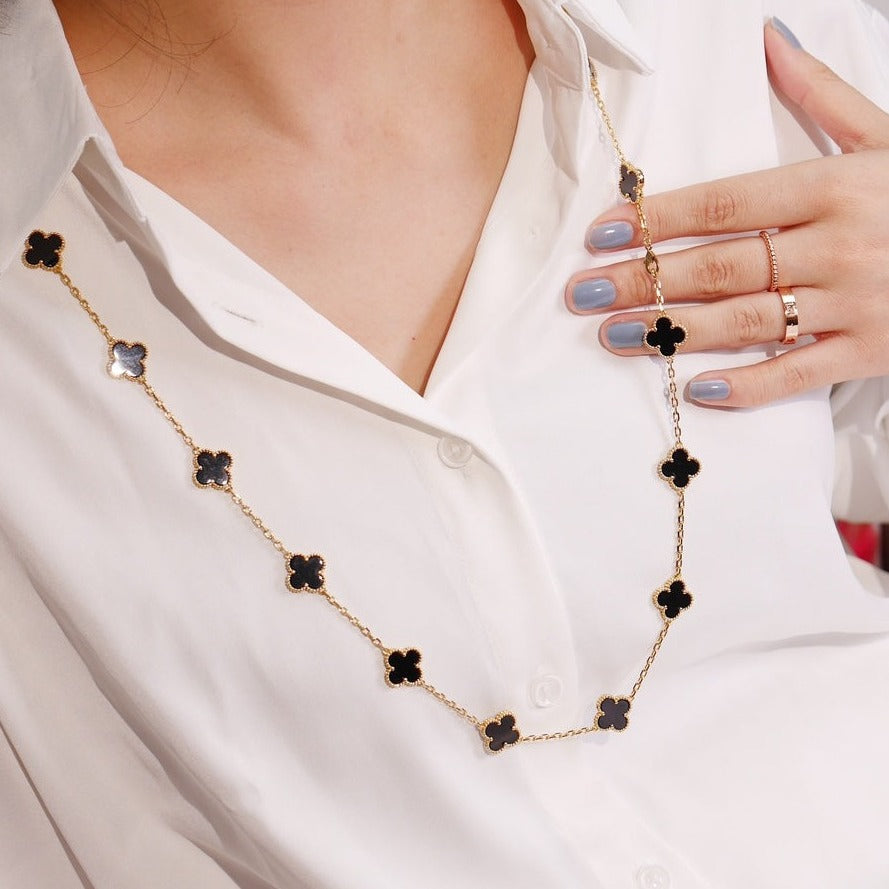 [Glitter Jewelry]CLOVER 20 MOTIFS ONYX ROSE GOLD