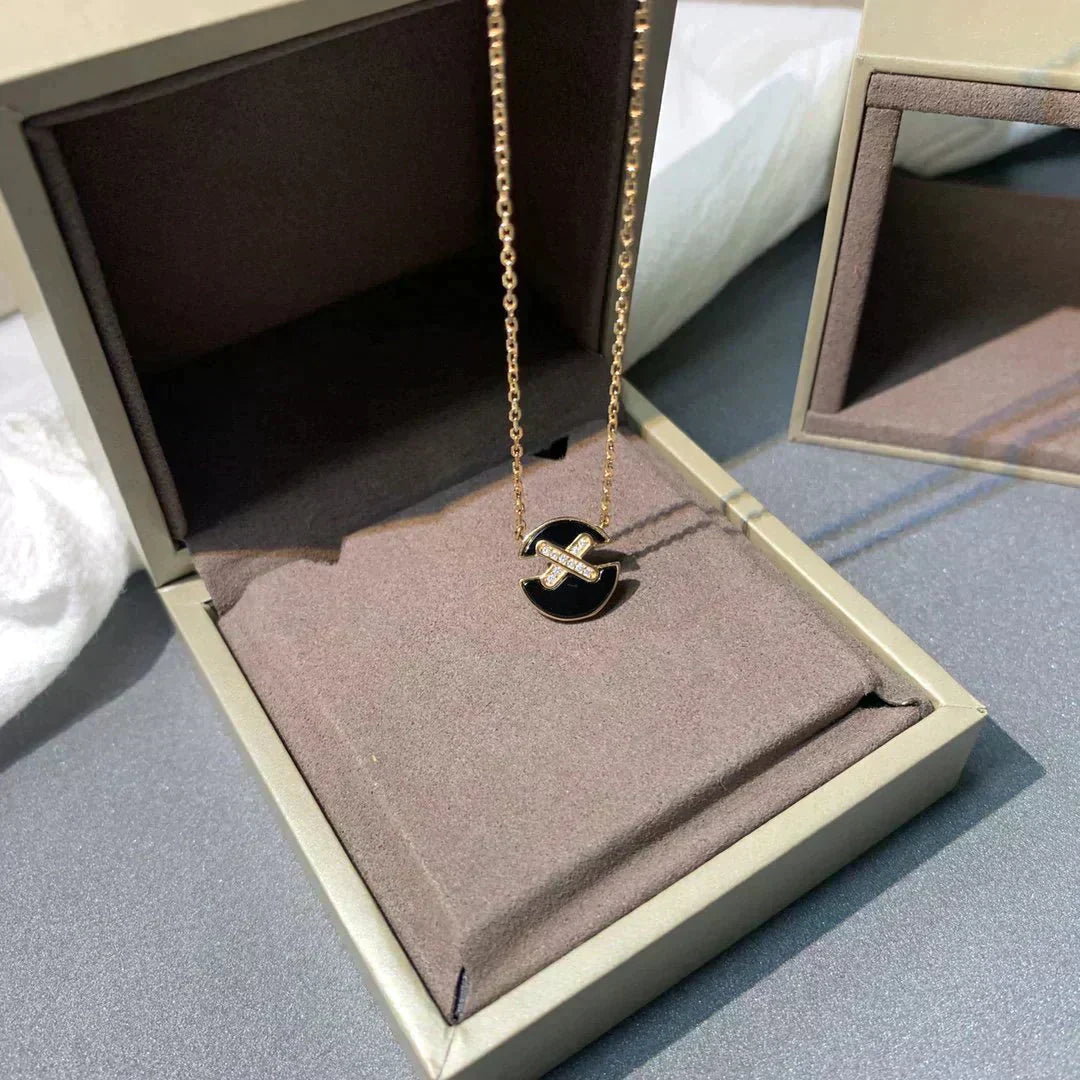 [Glitter Jewelry]JEUX DE ROSE GOLD DIAMOND NECKLACE