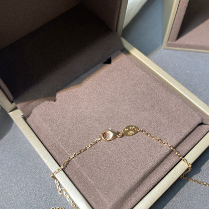 [Glitter Jewelry]JEUX DE PINK GOLD DIAMOND NECKLACE