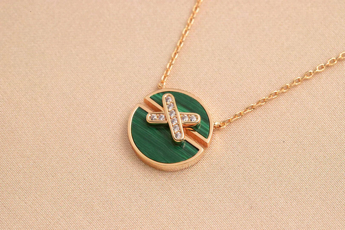 [Glitter Jewelry]JEUX DE ROSE GOLD DIAMOND NECKLACE