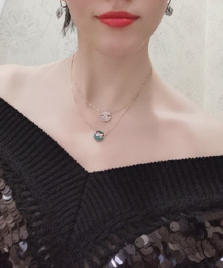 [Glitter Jewelry]JEUX DE ROSE GOLD DIAMOND NECKLACE