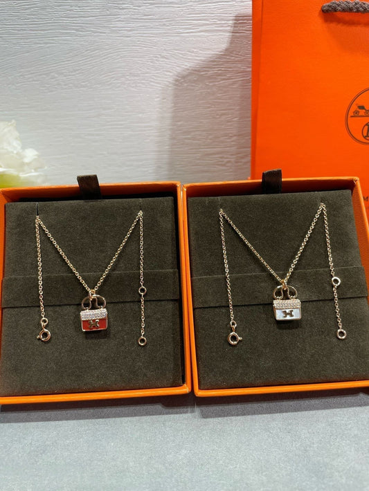 [Glitter Jewelry]H CIRCE MOISSANITE PENDANT NECKLACE GOLD